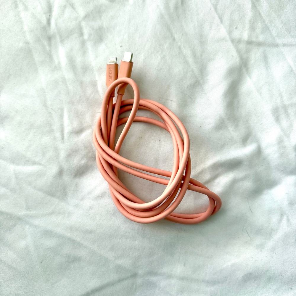 Anker iPhone USB-C to Lightning Cable Coral Pink